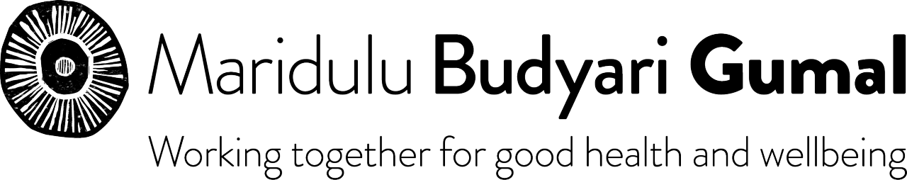 Maridulu Budyari Gumal Working together for good health and wellbeing logo