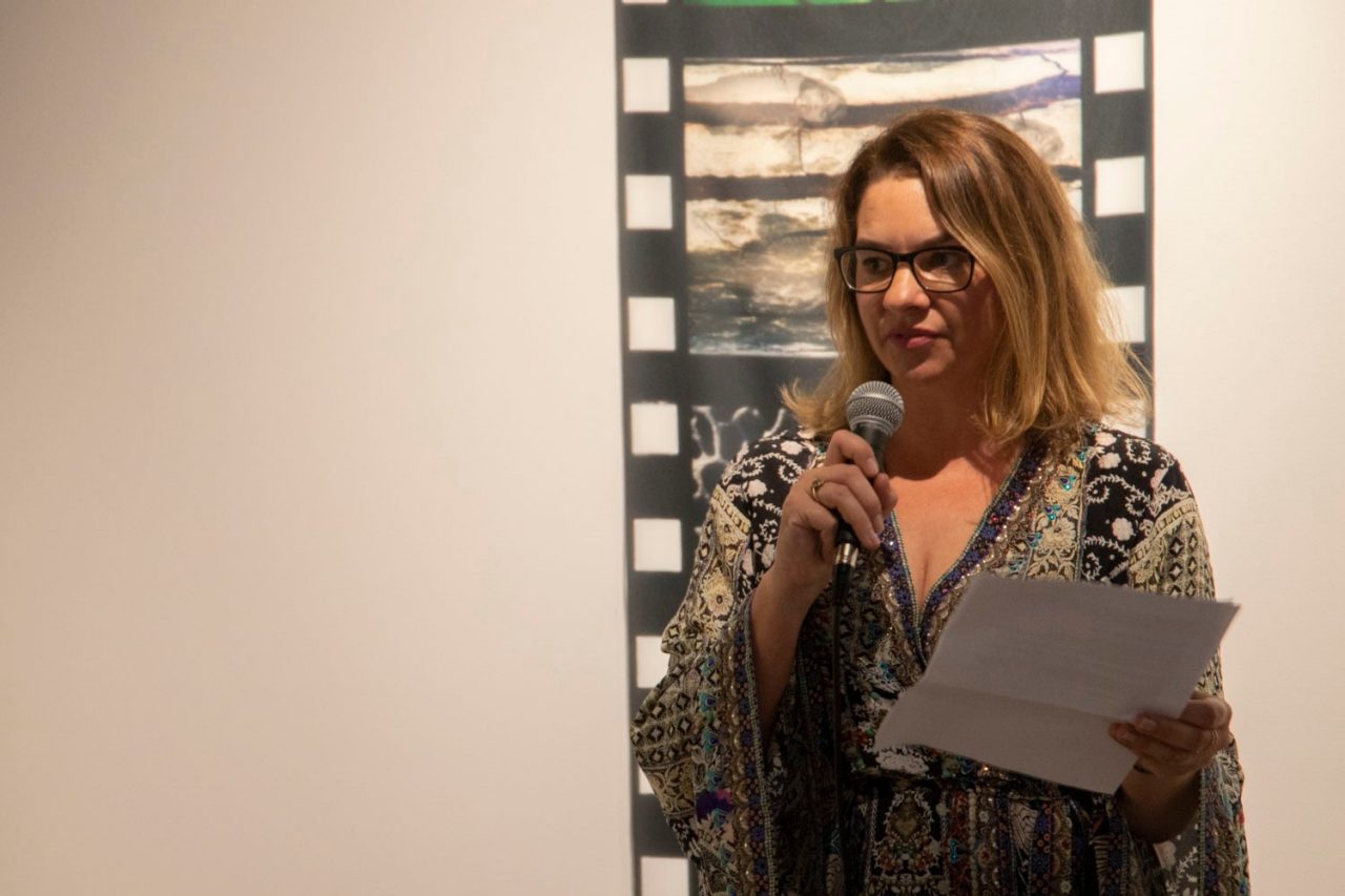 Close up of Dr Fabri Blacklock speaking